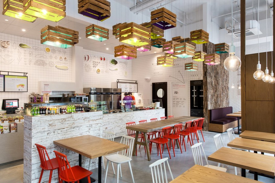 Бюджетный интерьер кафе