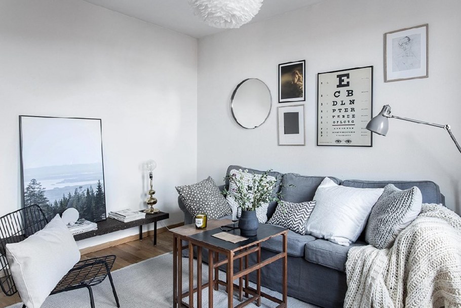 Камин в скандинавском стиле ,ретро