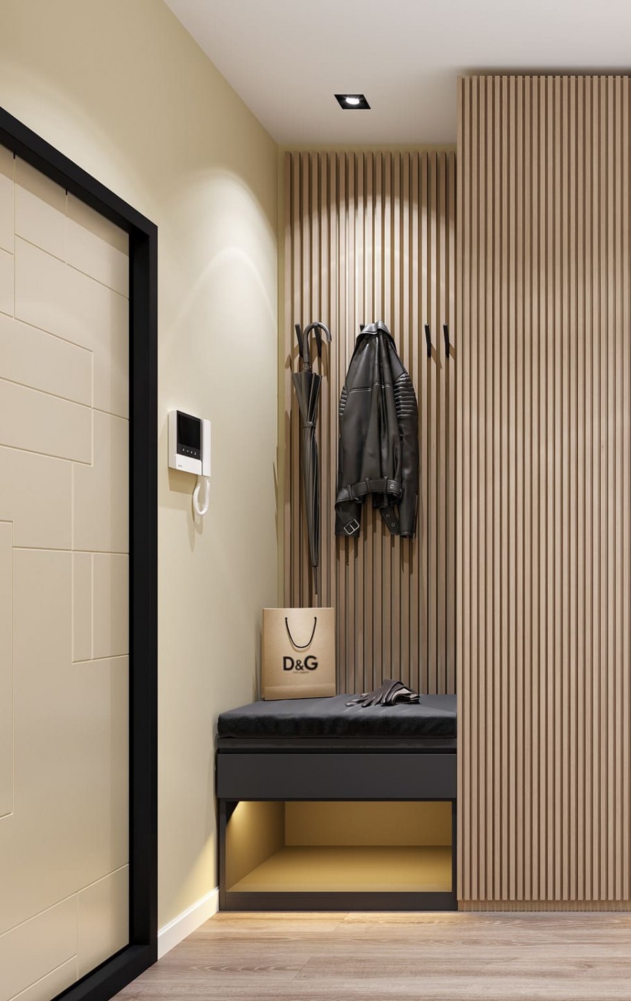 Вытянутая прихожая