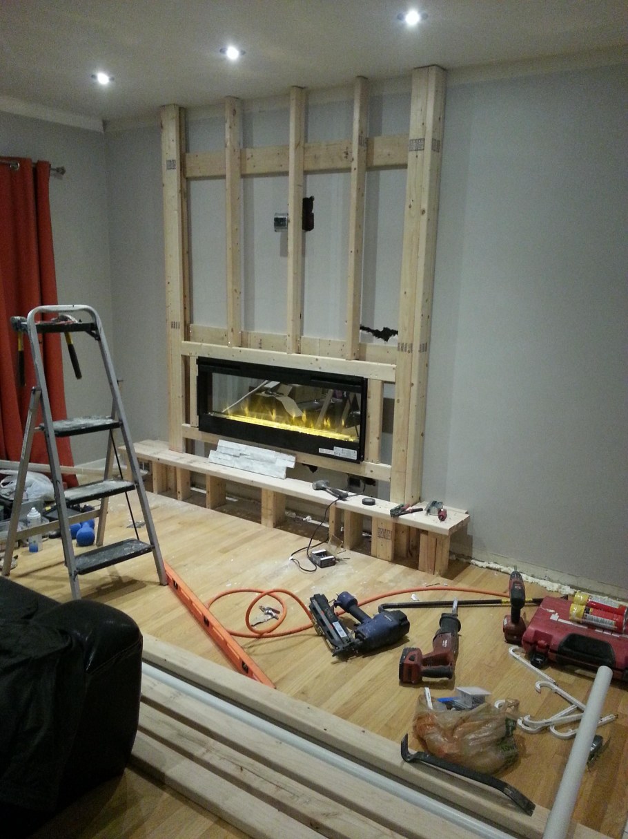 Ниша под телевизор из гипсокартона