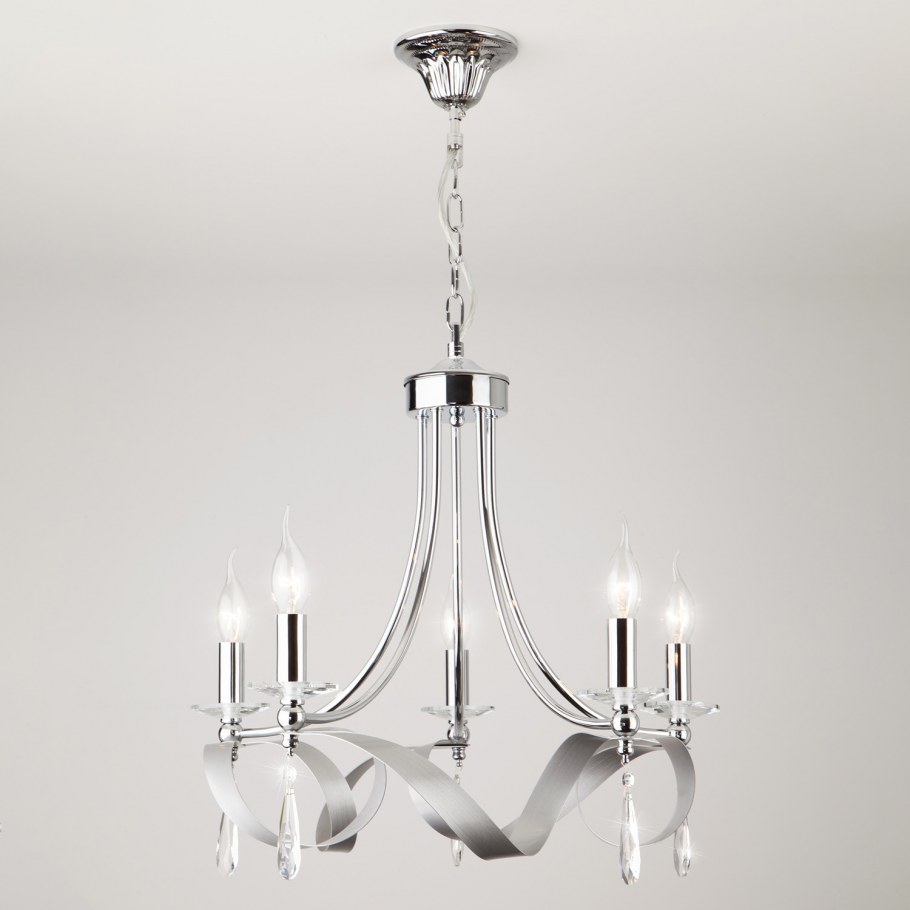 Подвесная люстра Eurosvet Adelia 60064/5 хром