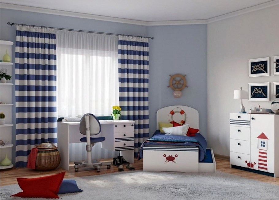 Детская комната в морском стиле
