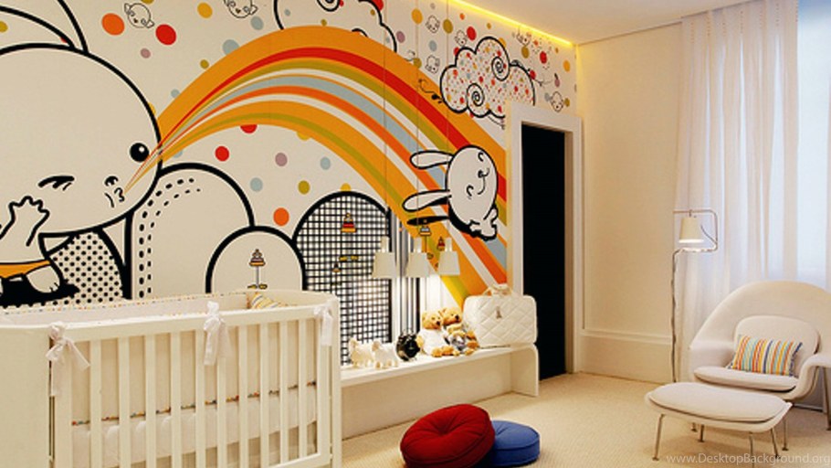 Стены в детской комнате
