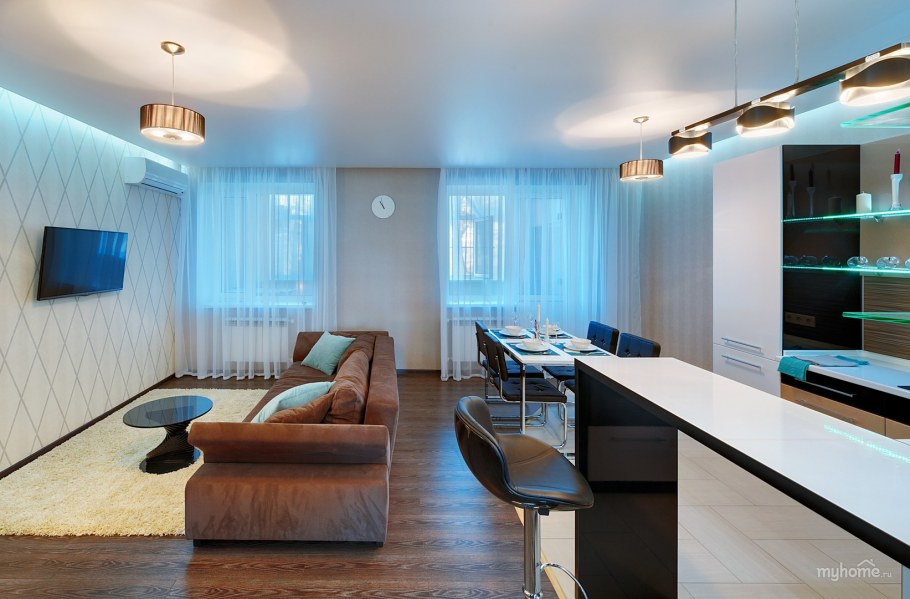 Однокомнатная квартира студия для холостяка