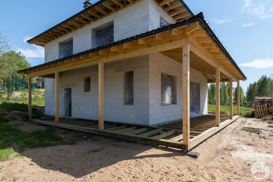 Пристройка веранды к дому