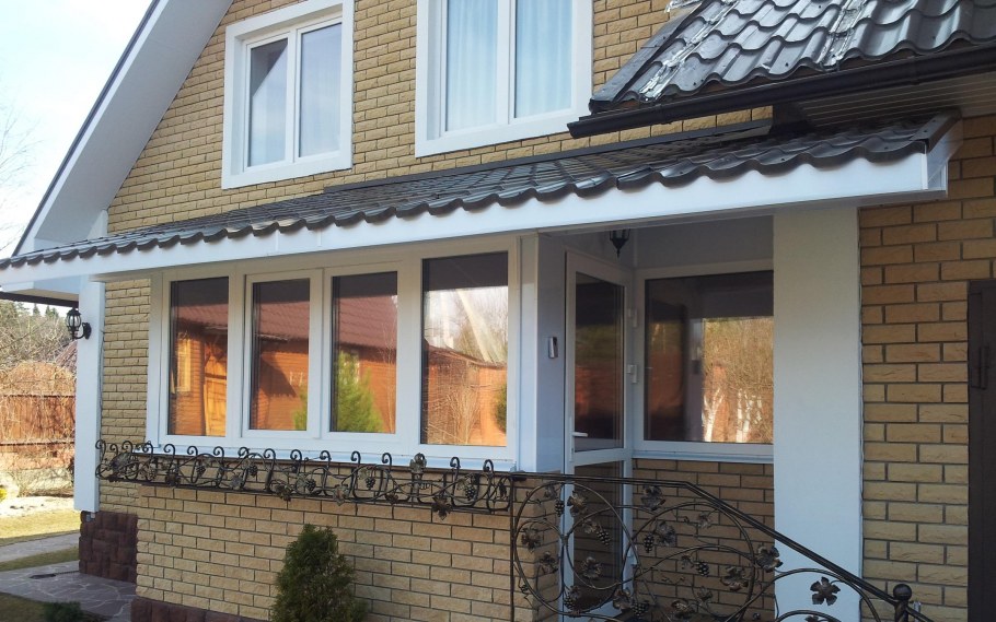 Пристройка к дому из пеноблоков