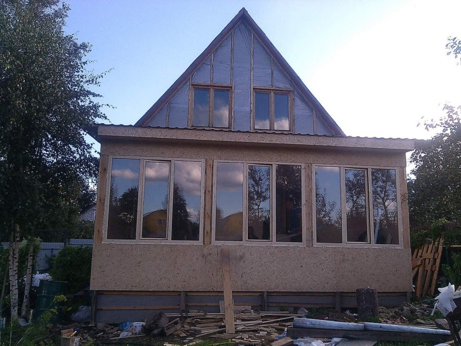 Веранда из блоков