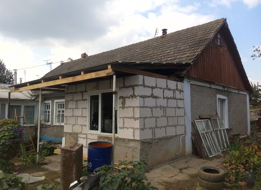 Пристроить веранду к дому из газобетона