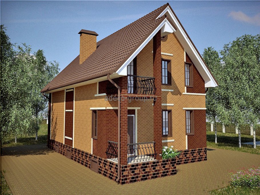 Крыльцо к кирпичному дому