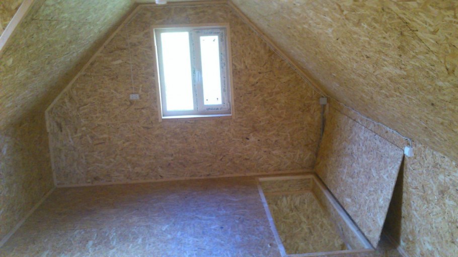 Обшивка мансарды изнутри ОСБ