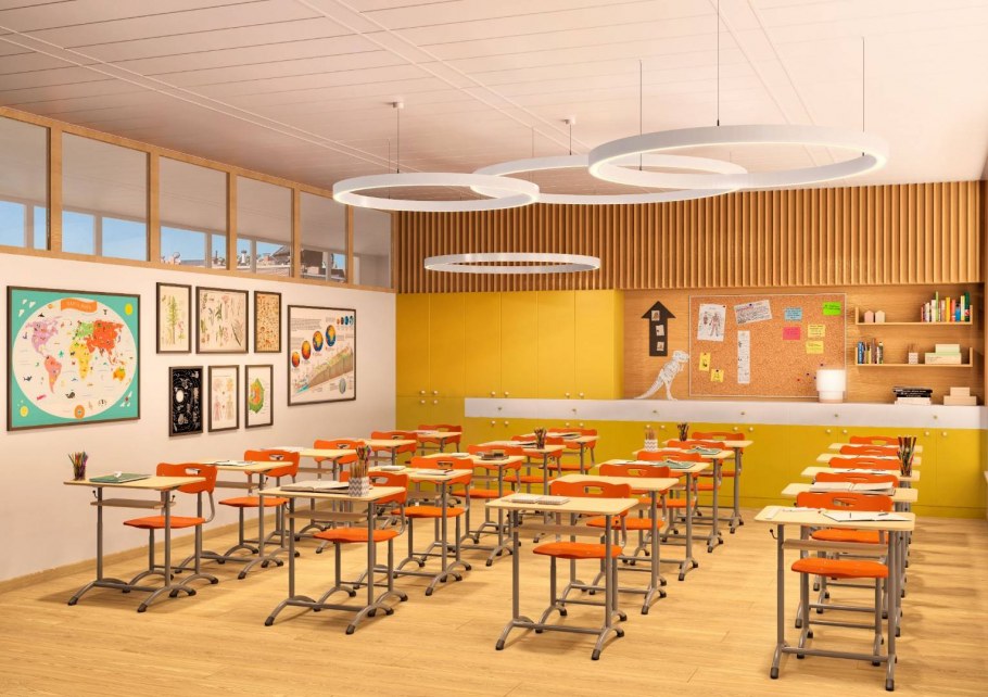 Цвет стен в школе