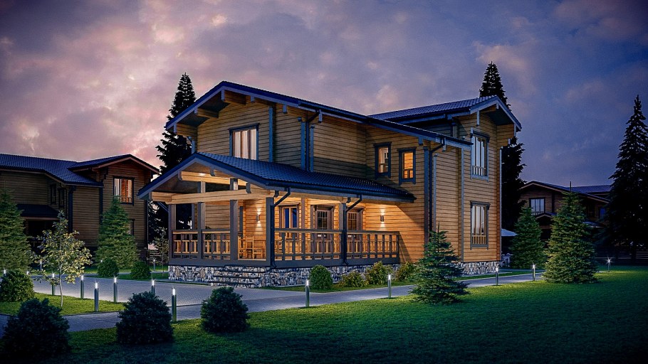 Красивые коттеджи