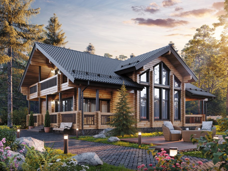 Дом в стиле Шале Новорижское шоссе