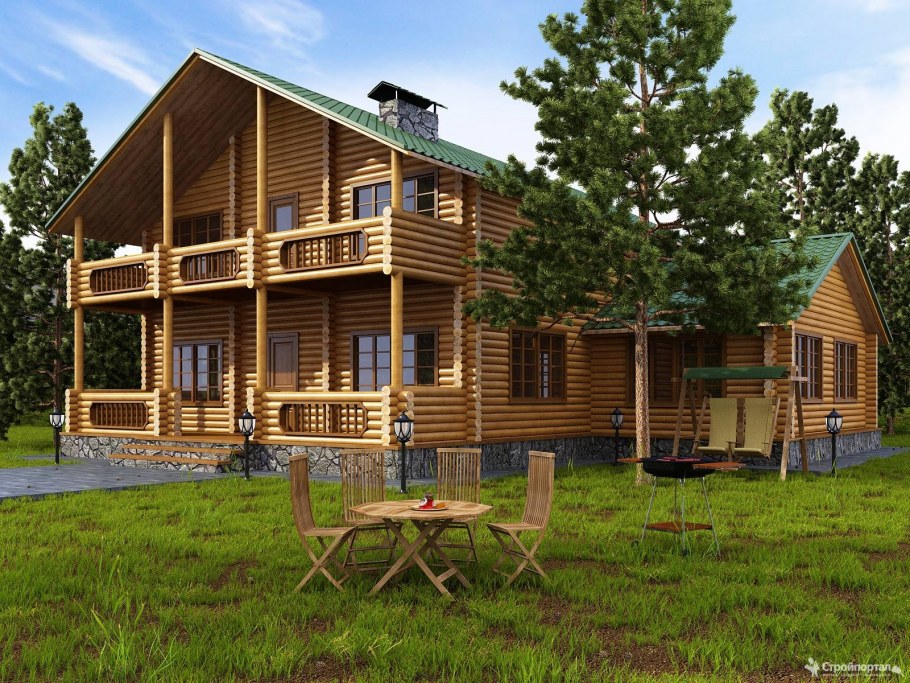 Сруб визуализация