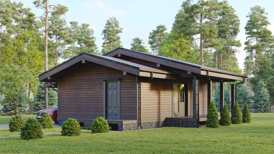 Визуализация каркасного дома