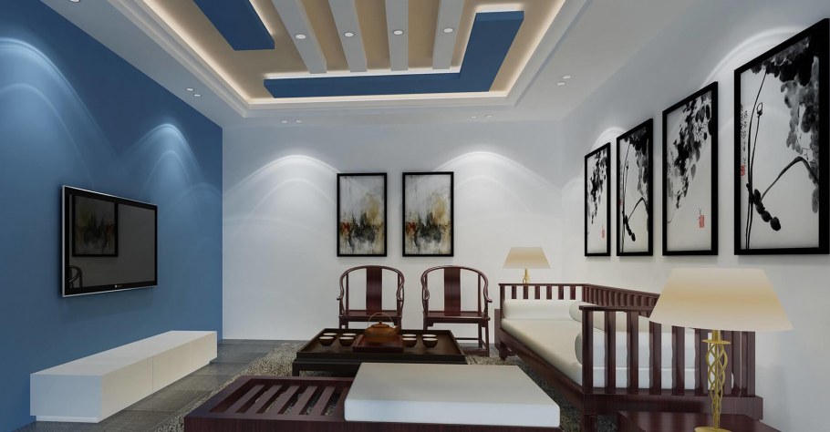 Подвесные потолки в холле