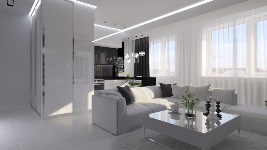 Современная светлая квартира