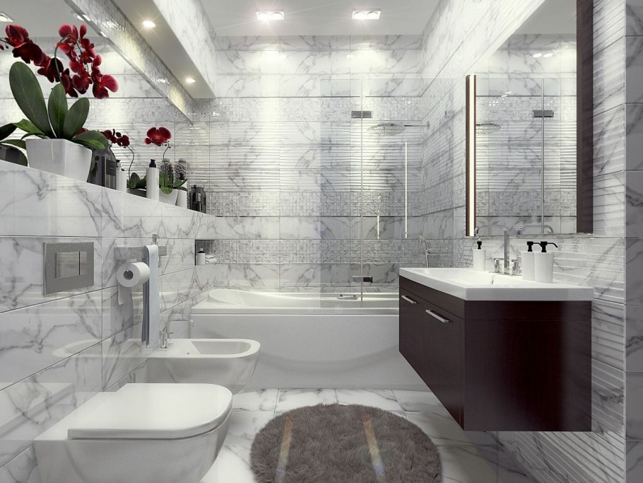 Настенная плитка belleza КАЛАКАТА серая 1250 20x60