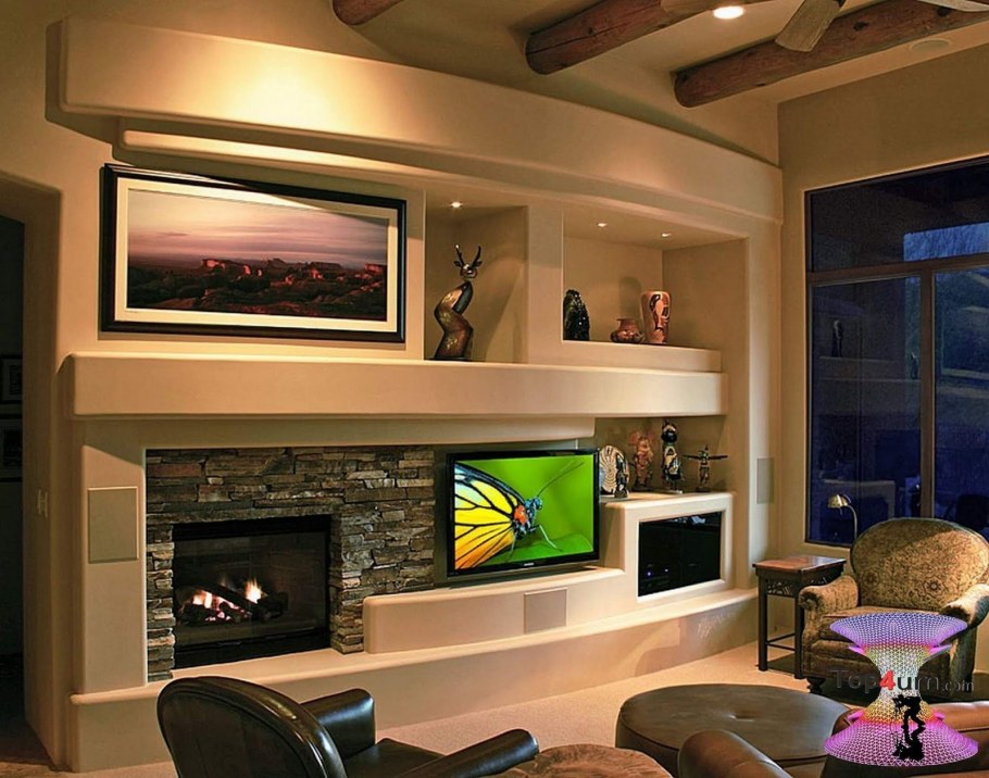 Ниши в интерьере гостиной