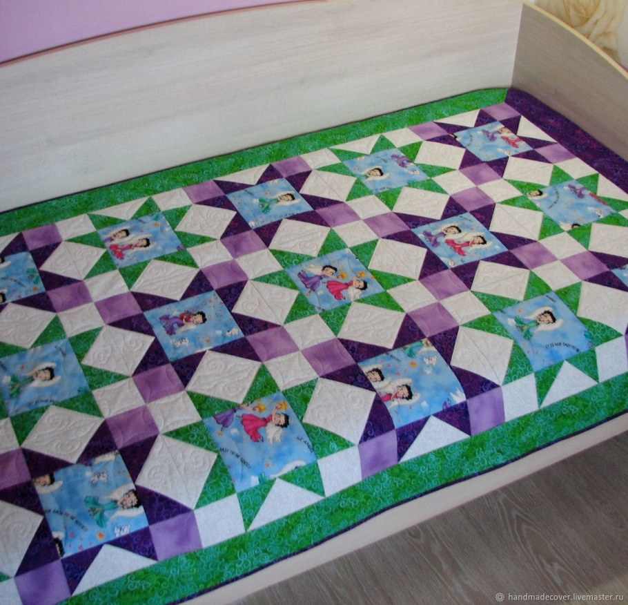 Лоскутное покрывало для девочки