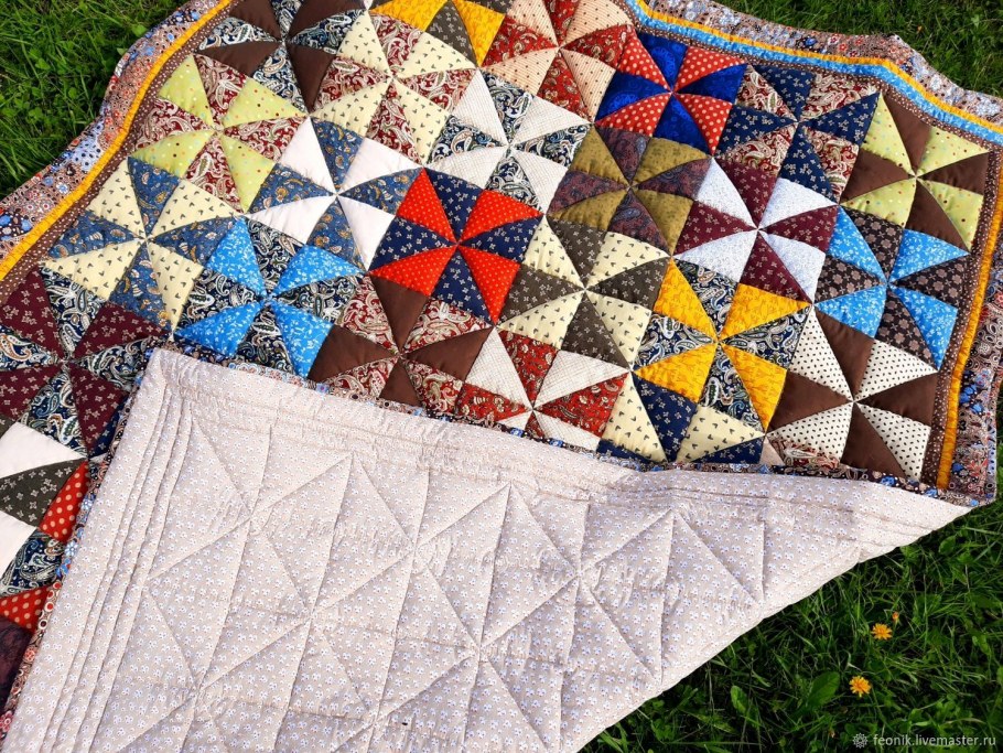 Покрывало из остатков ткани