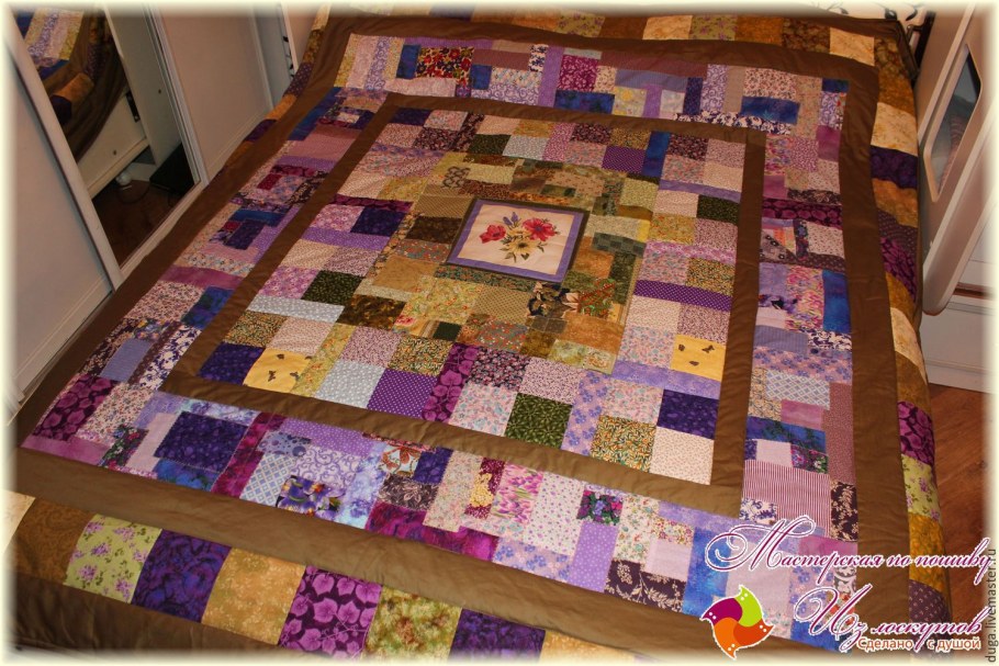 Одеяло и наволочки пэчворк