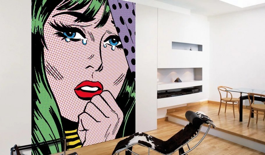 Стена в стиле поп арт