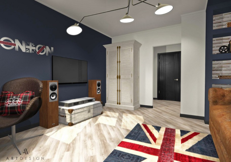 Комната в стиле ретро