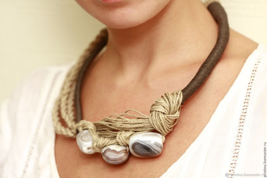 Украшения из льна