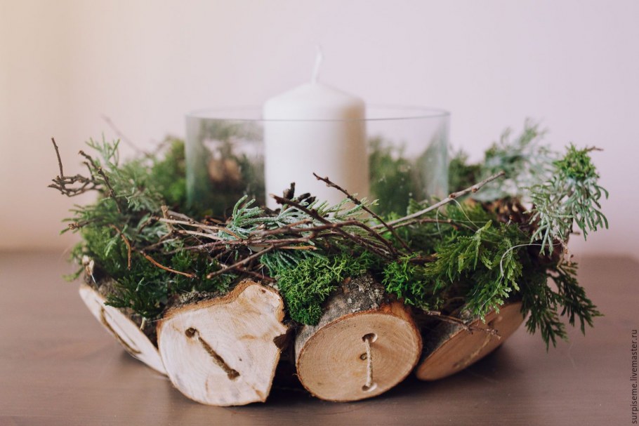 Новогодний декор в эко стиле