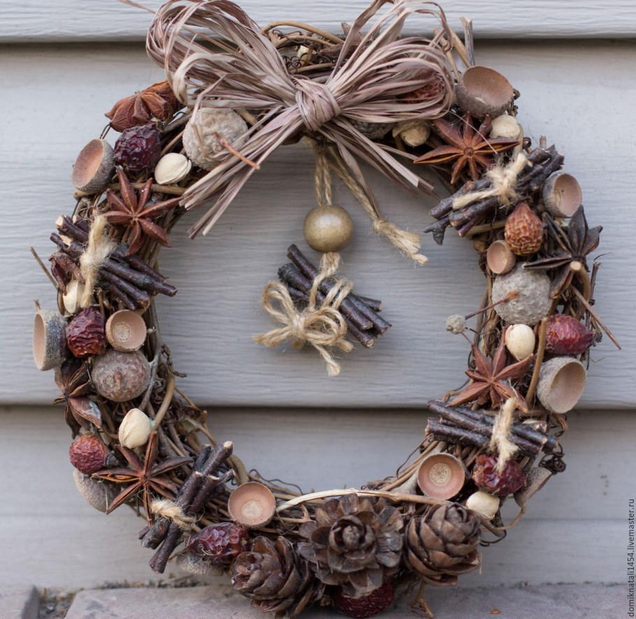 Венок в эко стиле