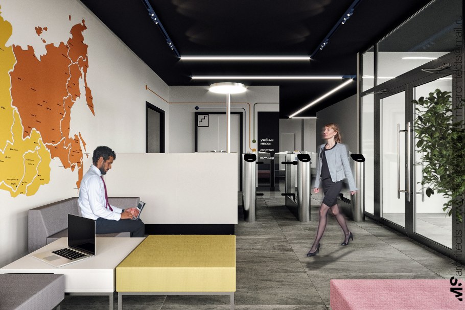 Интерьер кабинета архитектора