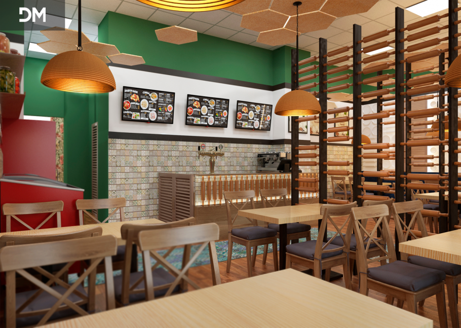 Интерьер хинкальной