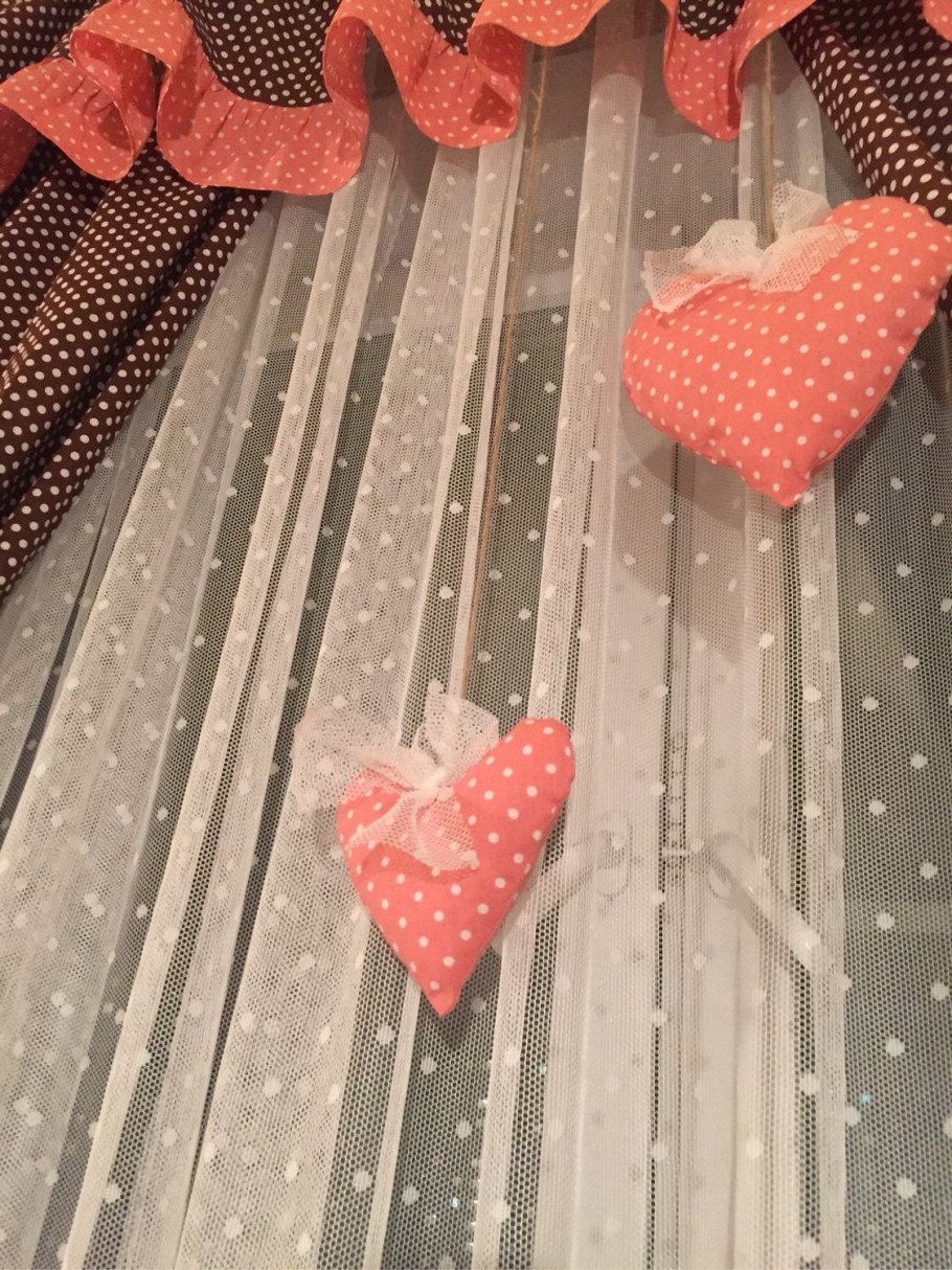 Тюль в горошек