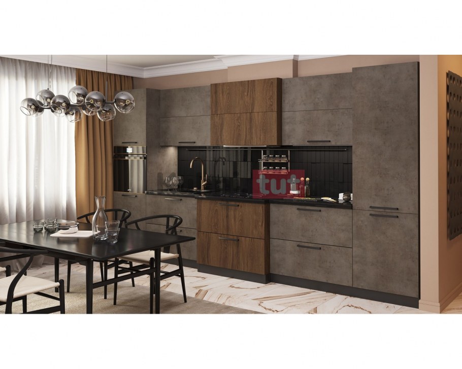 Egger бетон Чикаго темно-серый кухня