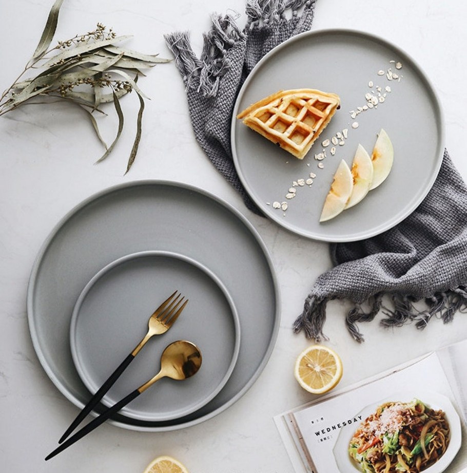 Наборы тарелок в скандинавском стиле