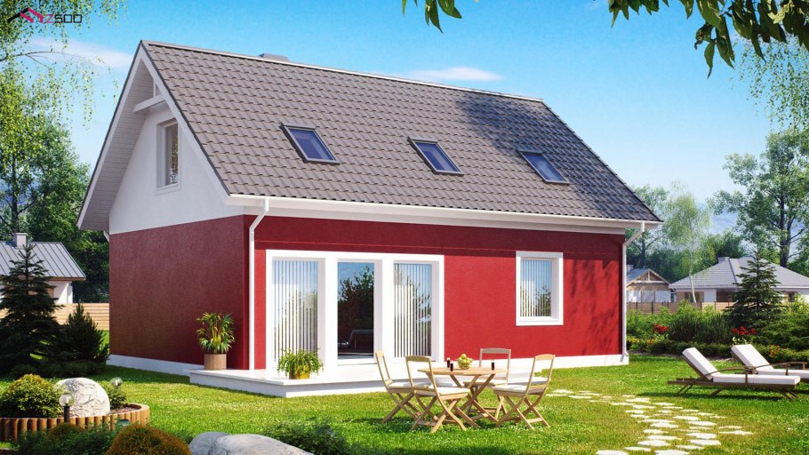 Цвет фасада садового дома