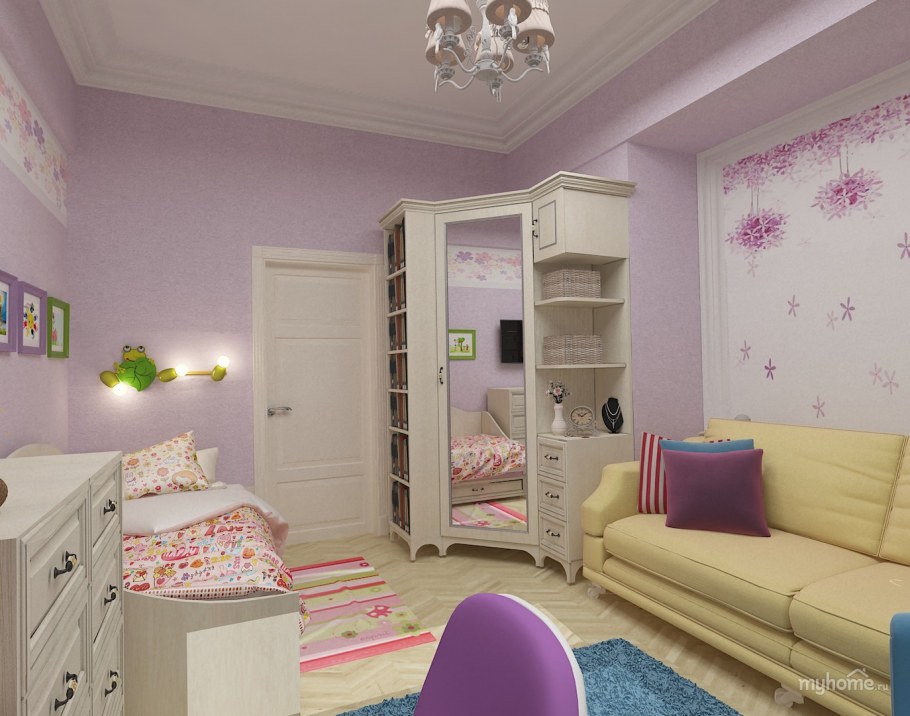 Детские комнаты для девочек