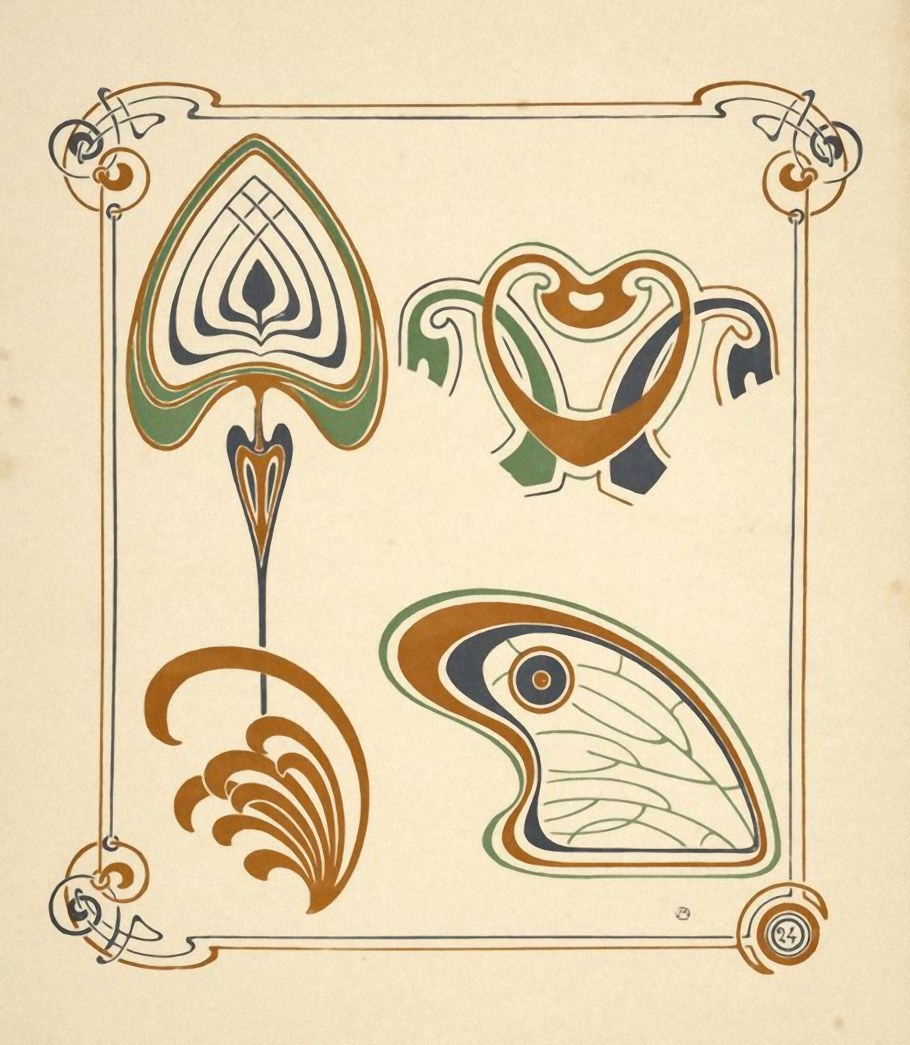 Орнаменты Модерна и ар нуво