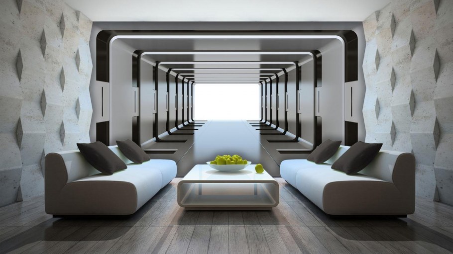 3д обои увеличивающие пространство