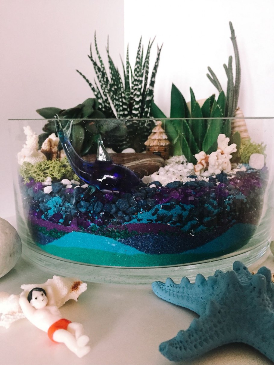 Флорариум своими руками морская тематика