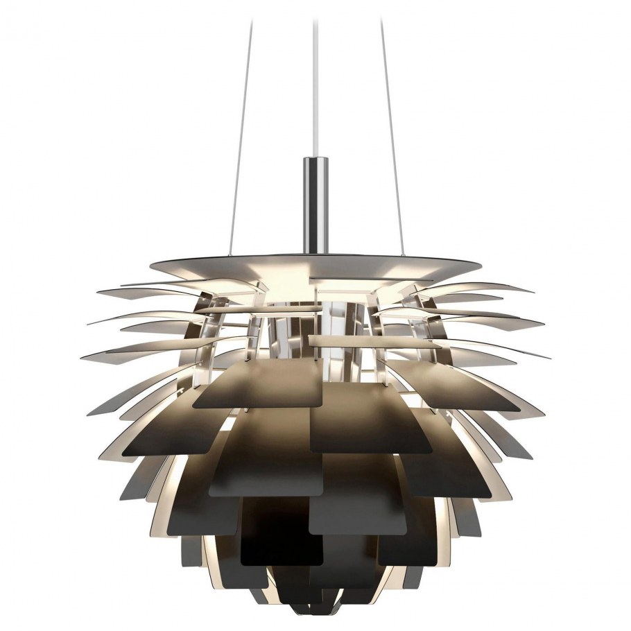 Светильник круглый артишок хром