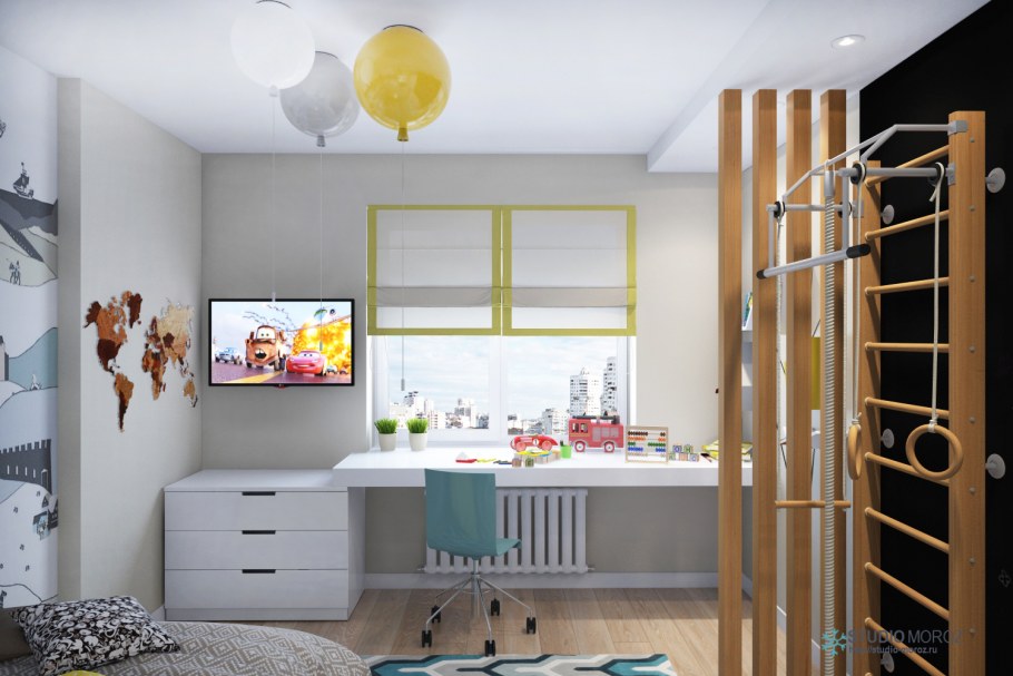 Детская комната для мальчика 3х лет
