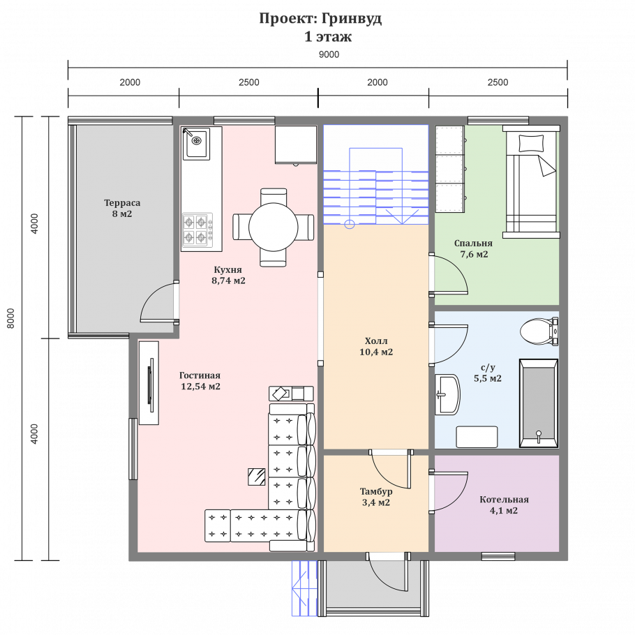 Фасад фисташка Манчестер