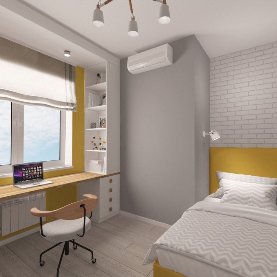 Интерьер комнаты для первоклассницы