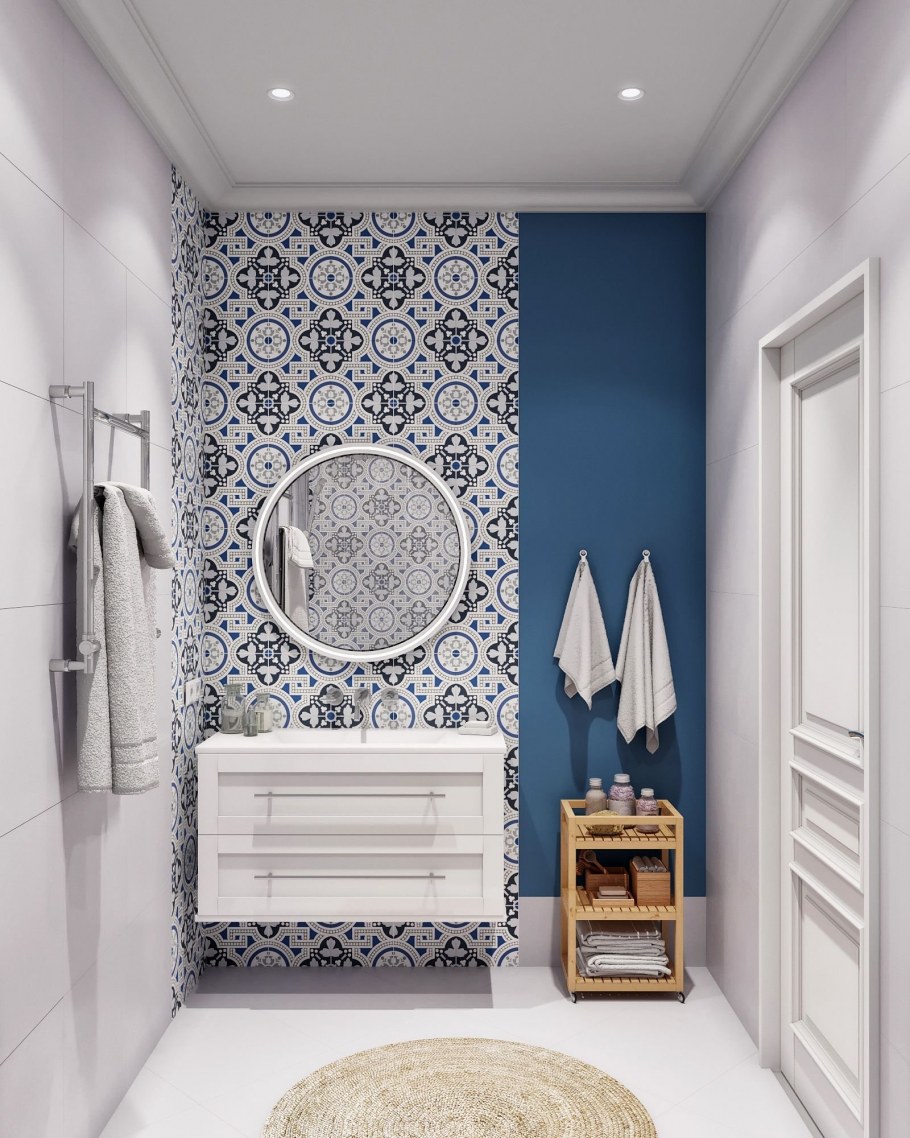 Ванна в стиле Сканди