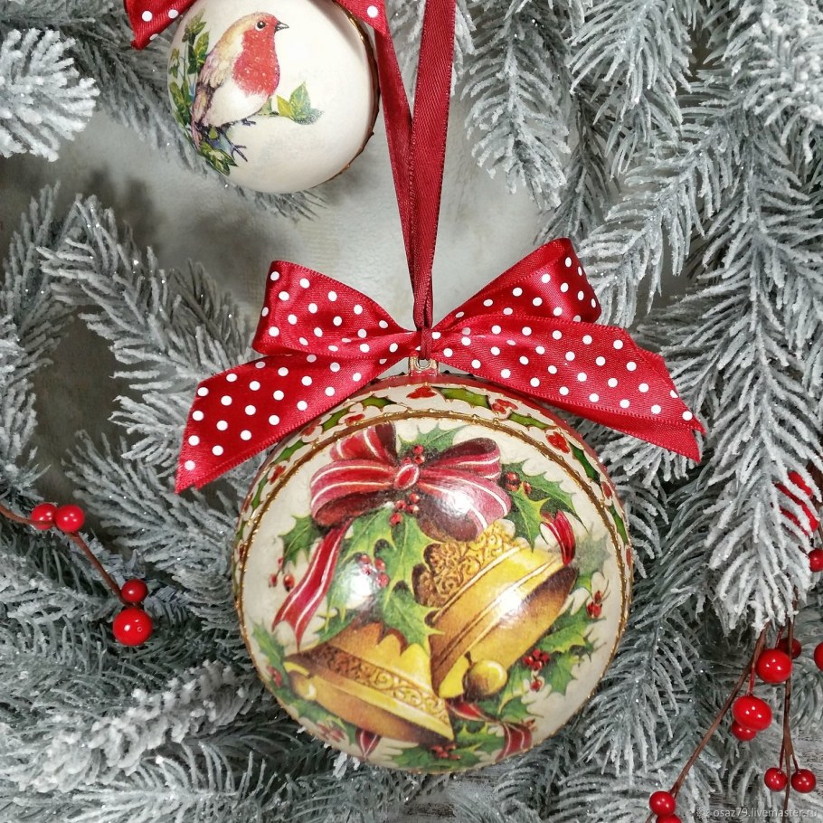 Интерьерный новогодний шар