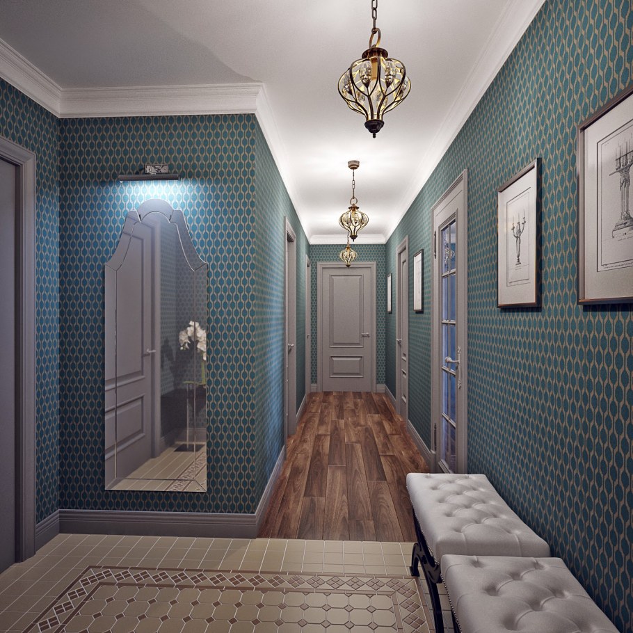 Обои в коридор