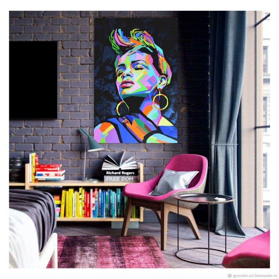 Предметы интерьера в стиле поп арт