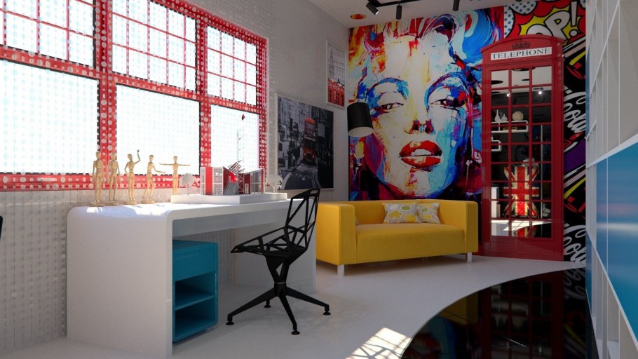 Декор в стиле поп арт